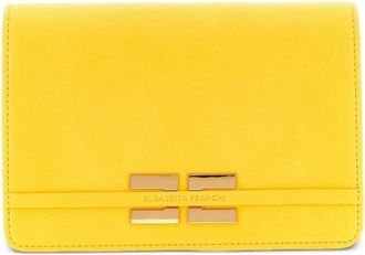 Elisabetta Franchi Portemonnee met kettingband - Dames - Portefeuilles - Geel - ONE Size - Leer - Accessoires