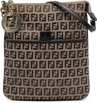 Fendi Tweedehands Zucchino Canvas Forever Crossbody