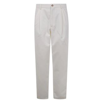 Brunello Cucinelli Heren, Broeken, Wit, Maat: L