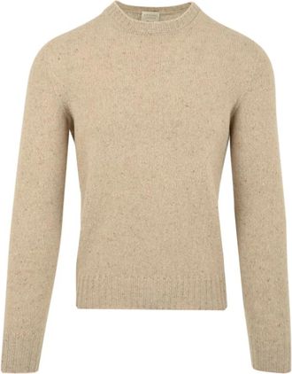 Drumohr Heren Truien - Heren - Ronde hals truien - Beige - XL - Truien & Vesten