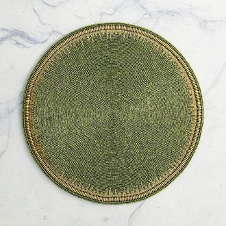 Frontgate Set of 4 Enamor Placemat - Green - Frontgate