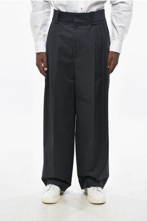 Jacquemus LA CASA Double-Pleated Stretch Cotton MARZIA Pants size 48