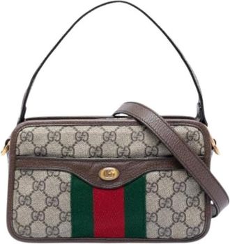 Gucci Pre-owned Cross Body Bags, female, Beige, Size: ONE SIZE Pre-owned Vintage Satchel