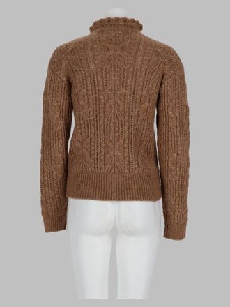 Moncler Cable-Knit Alpaca-Blend Sweater - Brown