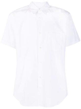 Comme Des Gar&ccedil;ons short-sleeve cotton shirt - men - Cotton - L - White