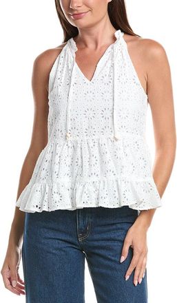 CeCe by Cynthia Steffe Cece High Neck Eyelet Top