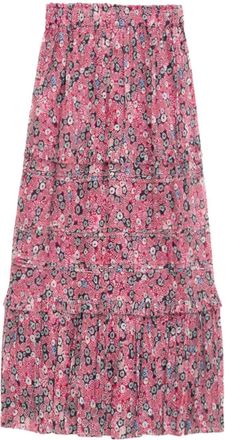 Isabel Marant Diya patterned skirt - women - Cotton - 34 - Pink
