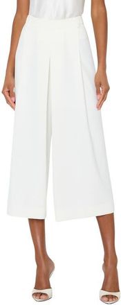 Milly Layla Pleated Culottes in White at Nordstrom, Size 12