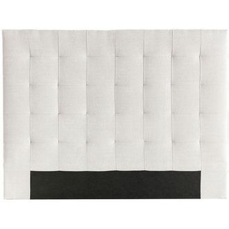 Miliboo Cabecero Capiton&eacute; En Tejido Beige 140 Cm Halciona