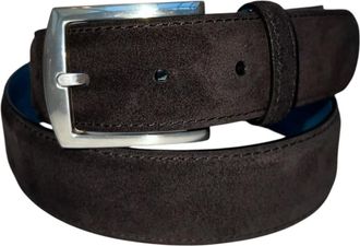 Paolo Vitale Cintura in camoscio - - Accessories - Uomo - Marrone - 105 CM