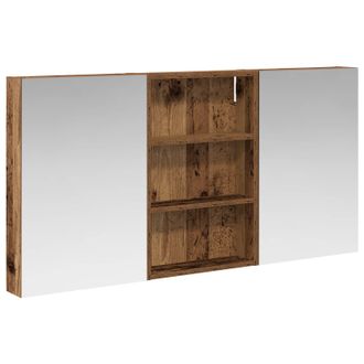 vidaXL Juego De Muebles De Ba&ntilde;o Con Estante 3 Pcs 120 X 10,5 X 60,5 Cm Vidaxl