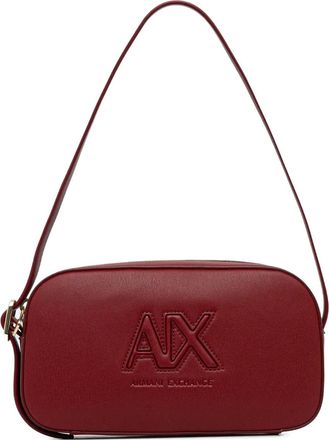 A|X Armani Exchange Borsa a spalla con logo - Rosso