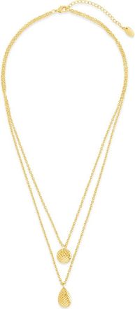 Sterling Forever Aldari Layered Necklace in Gold at Nordstrom