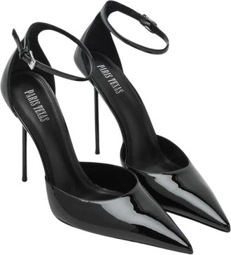 PARIS TEXAS Lidia Ankle-Strap Pomp - Dames - Pumps - Zwart - 40 EU - Leer - Schoenen