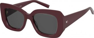 Tommy Hilfiger Womens TH-2224-S-LHF TH 2224 52 LHF Sunglasses - Red - One Size