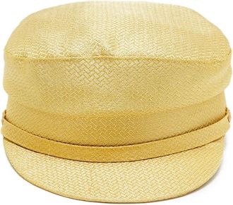 Manokhi Cappello in broccato - Oro