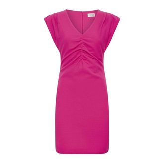 Ichi Ihkatine DR6 - Dames - Korte kleedjes - Roze - XS - Polyester - Kleedjes