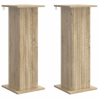 vidaXL Soporte De Plantas 2 Pcs Roble Sonoma 30,5 X 30 X 80,5 Cm Vidaxl