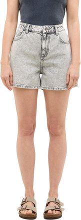 Mustang Mom-Jeans MUSTANG Damen Style Charlotte, Damen, Gr. 25, grau (200 hellgrau), Denim/Jeans, 100% Baumwolle, unifarben, bequem, Jeans Mom-Jeans