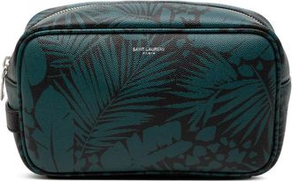 Saint Laurent Pre-owned Saint Laurent Grain De Poudre Tropical Palm Pouch Ladies S7YL4ODP58TWN7UD