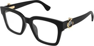 Cartier Glasses, female, Black, Size: 53 MM Eyeglasses