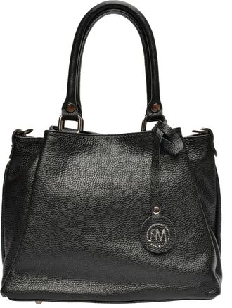 Roberta M Zwart Rundleer Tas