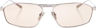 Balenciaga Tag 3.0 D-Frame Zonnebrillen - Heren - Zonnebrillen - Grijs - ONE Size - Nylon - Accessoires