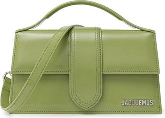 Jacquemus Groene leren schoudertas - Dames - Handtassen - Groen - ONE Size - Tassen