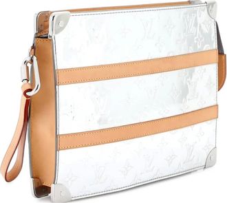 Louis Vuitton Trunk Pouch Monogram Mirror Coated Canvas clutch bag - Zilver