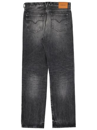 Versace Medusa Detail Jeans - Black