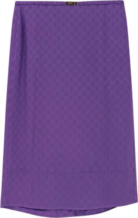 Gucci Gg Silk Skirt