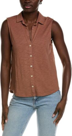Bella Dahl Sleeveless Button Front Top