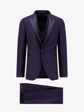 Tagliatore Smoking in lana vergine e seta con gilet - TAGLIATORE - gender_Man