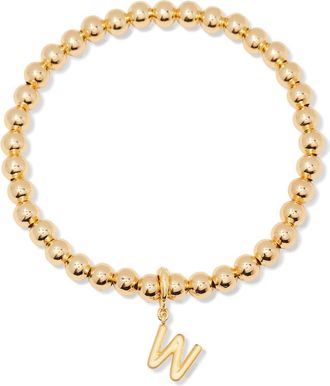 Brook & York Makenna Initial Charm Bracelet in Gold - W at Nordstrom