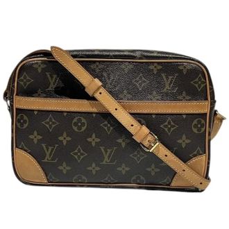 Louis Vuitton Pre-owned Cross Body Bags, male, Brown, Size: ONE SIZE Pre-owned Trocadero 27 Monogram Shoulder Bag