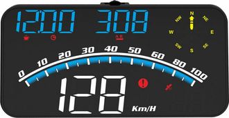 OEM Pantalla Frontal (hud) Para Autom&oacute;viles De 5,5, Proyector Para Parabrisas, Veloc&iacute;metro Digital, Pantalla De Sistema Dual, Luz Azul Y Blanca