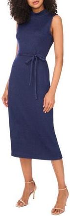 Vince Camuto Mock Neck Sleeveless Knit Midi Dress in Dusk at Nordstrom Rack, Size X-Large