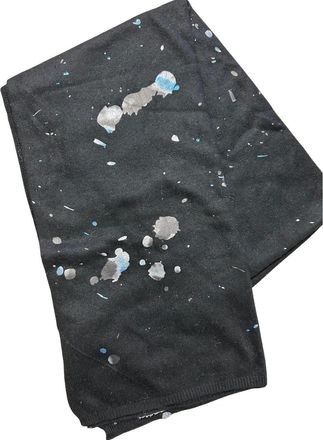 Brodie Rainbow Foil Evie Scarf In Black