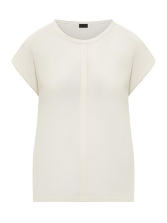 Pinko White Round Neck T-Shirt