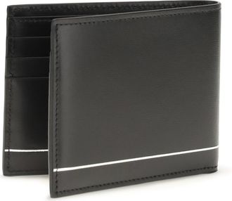 Ferragamo Mens Bifold Wallet Black Calf Leather Bos Taurus