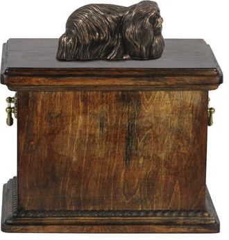OEM Pequin&eacute;s - Urna Para Cenizas De Perro, Urna Con Estatuilla, Urna Elegante De Estilo Cl&aacute;sico De Art-dog