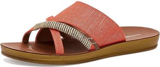 Los Cabos Bride Womens Sandals Orange Raffia : EU 40 (US Womens 9.5-10) M, Faux Leather