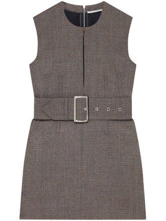 Stella McCartney sleeveless belted mini dress - Grey
