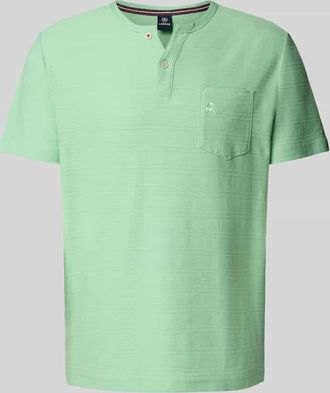 Lerros T-Shirt mit Brusttasche und Label-Stitching Modell SERAFINO in Mint, Gr&ouml;&szlig;e S