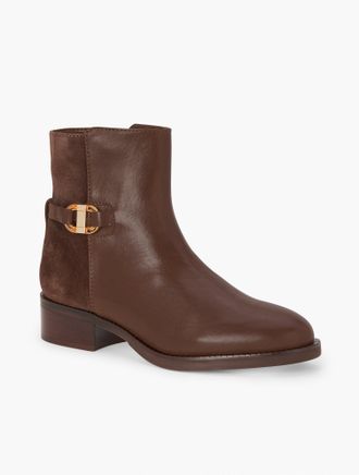 Talbots Waverly Nappa Ankle Boots - Black - 6 1/2 M Talbots