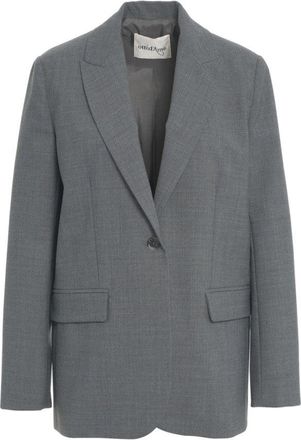 ottod'Ame Single-Button Blazer With Notch Lapel