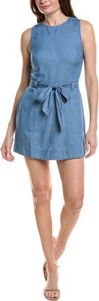 Bella Dahl Fitted Zip Back Linen-Blend Dress