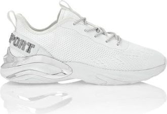 Plein Sport Runner Ps Fly Knit Unisex in White/white at Nordstrom, Size 37