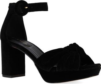 Pelle Moda Anesa Ankle Strap Platform Sandal in Black at Nordstrom, Size 5.5
