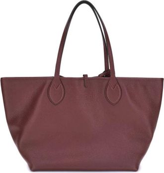 Gucci Omkeerbare Tote Tas met GG Stof - Dames - Shoppers - Bruin - ONE Size - Leer - Tassen